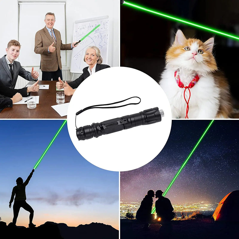 Flashlight Combo: Green and Red Laser & Tactical LED