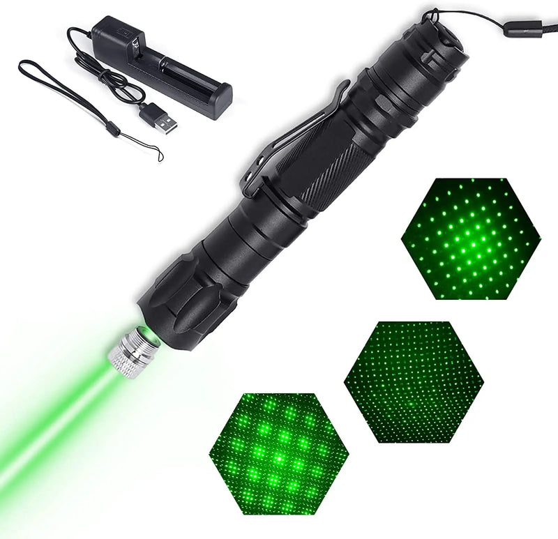 Flashlight Combo: Green and Red Laser & Tactical LED