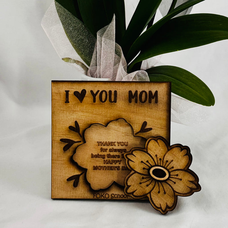 Flower Message in Laser Cut MDF for Mother's Day