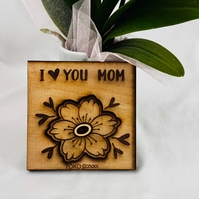 Flower Message in Laser Cut MDF for Mother's Day