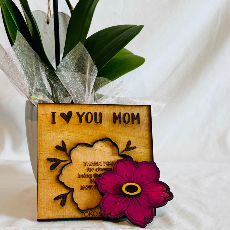 Flower Message in Laser Cut MDF for Mother's Day