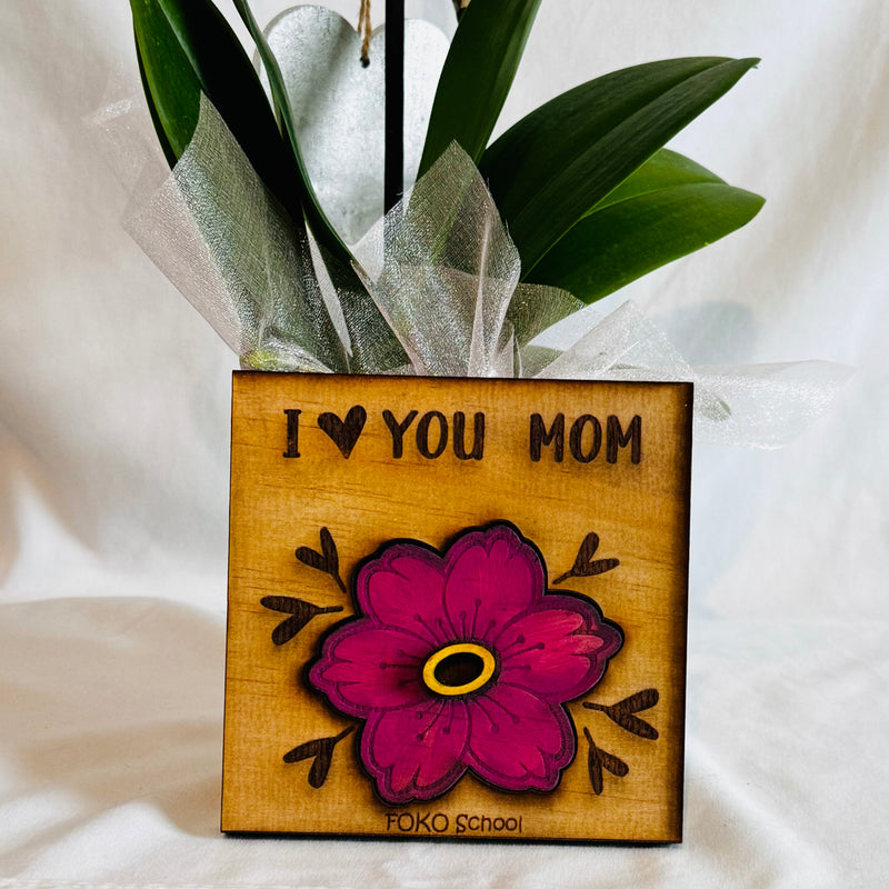 Flower Message in Laser Cut MDF for Mother's Day