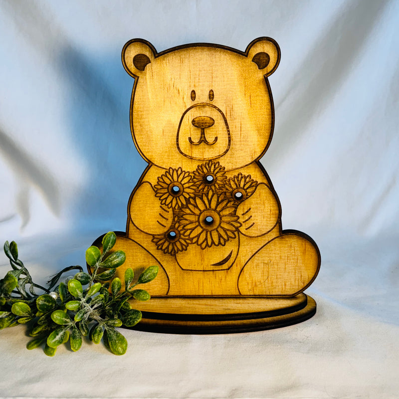 Love Bear in Laser Cut MDF for Mother's Day