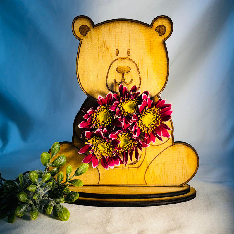 Love Bear in Laser Cut MDF for Mother's Day