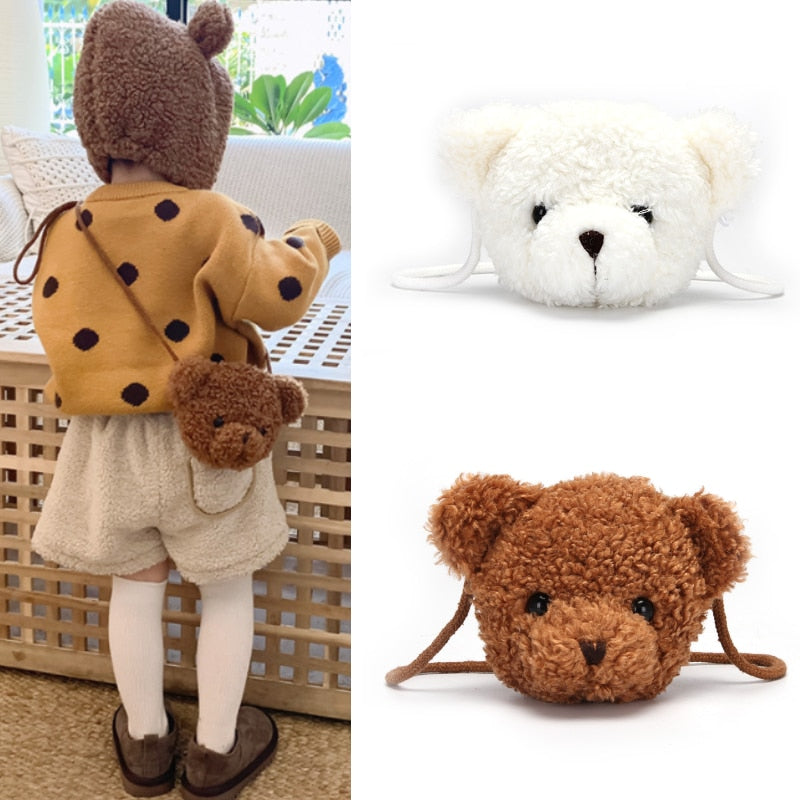 Children's bag - plush teddy bear