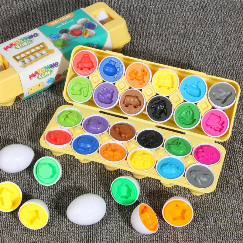 Eggs Screws 3D Puzzle Montessori Math Toy for Kids