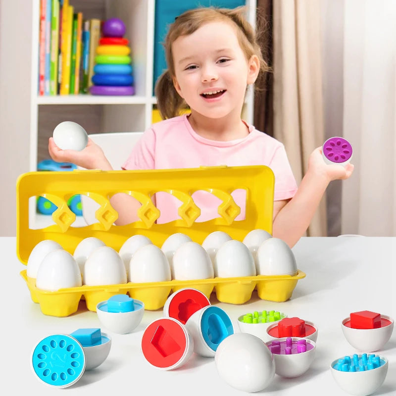 Eggs Screws 3D Puzzle Montessori Math Toy for Kids