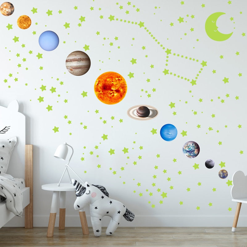 Wall sticker stars/moon