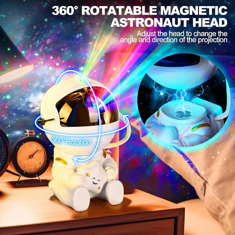 Galaxy Projection: Astronaut LED Night Light