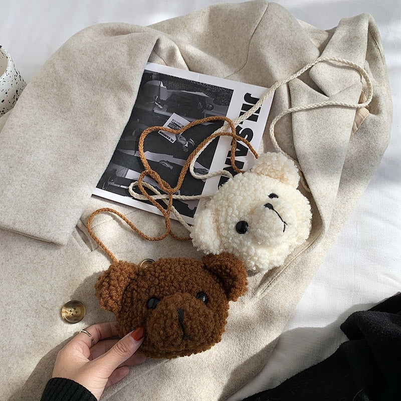 Children's bag - plush teddy bear