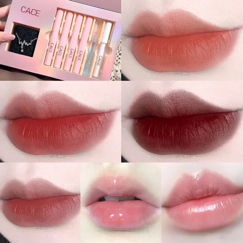 CACE Matte Lipstick Set: 4 Colors + Gift