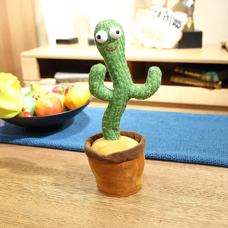 NEW Sing And Dance Cactus 32CM Electron Plush Toy Soft Plush Doll Babies Cactus That Repeat What You Say Voice Interactive Bled