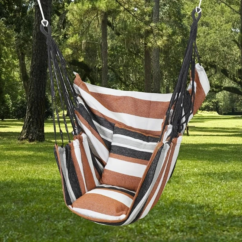 Canvas Hammock Swing Chair: Outdoor Leisure