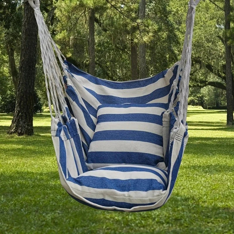 Canvas Hammock Swing Chair: Outdoor Leisure