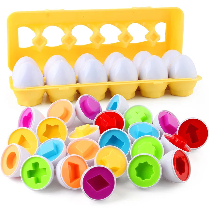 Eggs Screws 3D Puzzle Montessori Math Toy for Kids