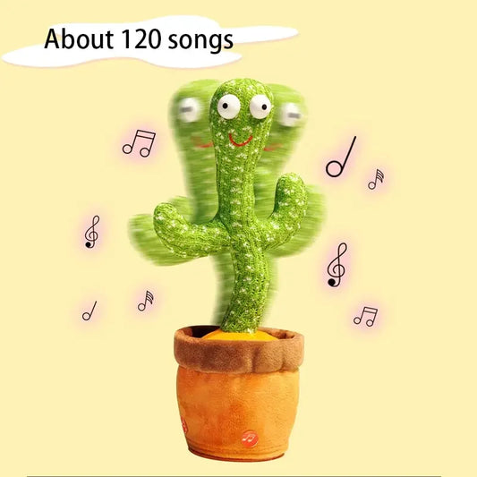NEW Sing And Dance Cactus 32CM Electron Plush Toy Soft Plush Doll Babies Cactus That Repeat What You Say Voice Interactive Bled