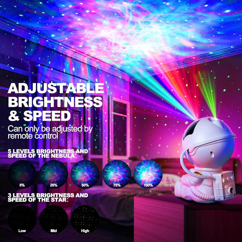 Galaxy Projection: Astronaut LED Night Light