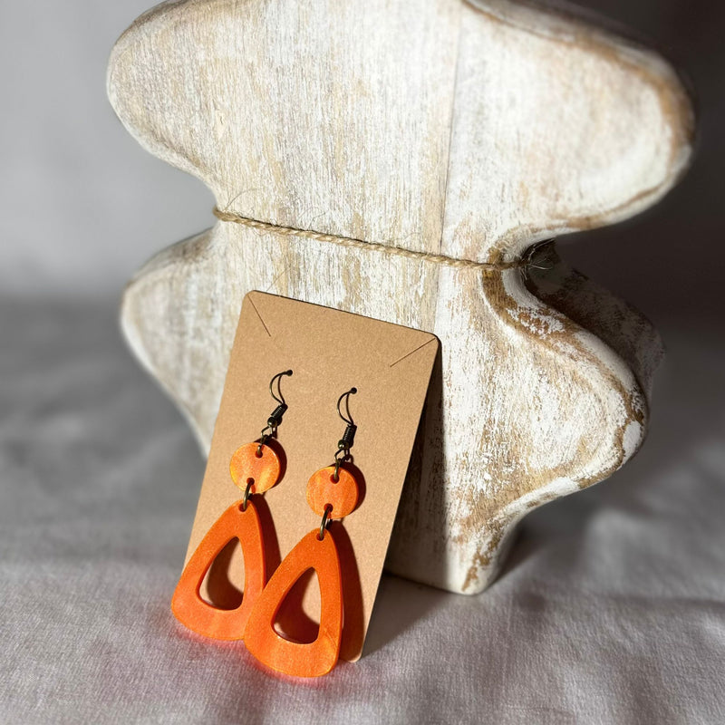 Fashion Jewelry Handmade, Acrylic Earrings Drop Dangle Perfect for all occasions, Ideal for Summer, Beach, Parties...