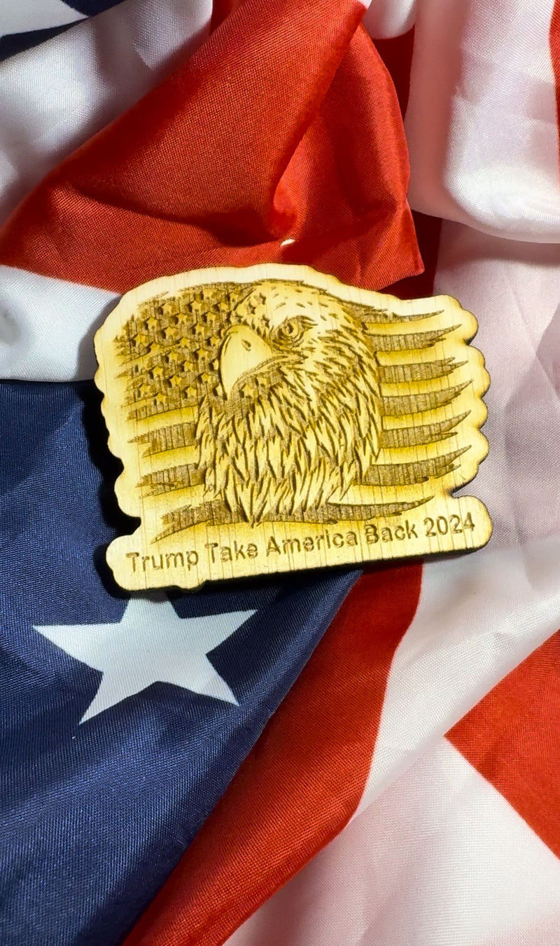 Trump Take America Back 2024, Set of MDF cup coasters with innovative profile. SET OF 4